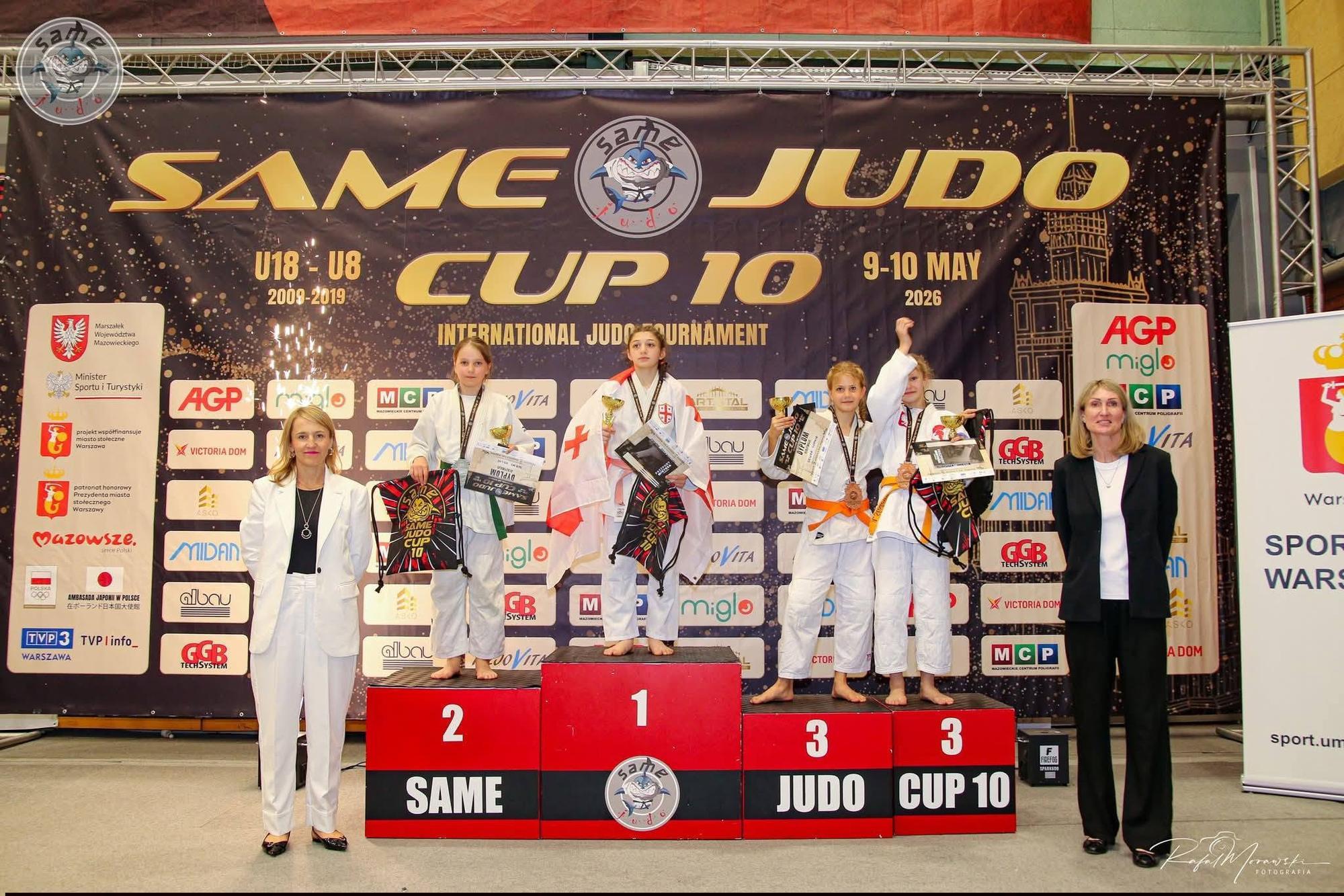 Podopieczni Arkadiusza Lipy na podium turnieju Same Judo Cup